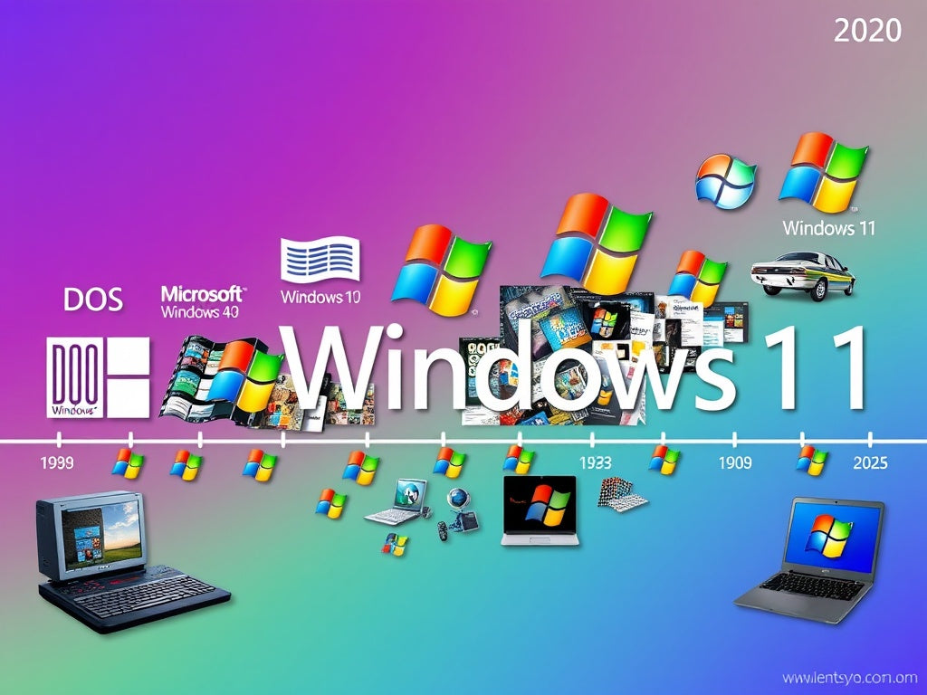 Windows Evolution Example The Evolution of Microsoft Windows: From DOS to Windows 11 — CUSTOMPC.IE