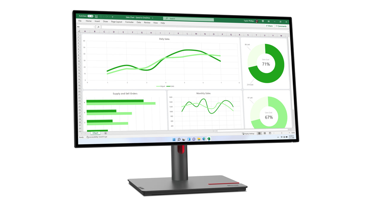Pantalla LED Lenovo ThinkVision P27q-30