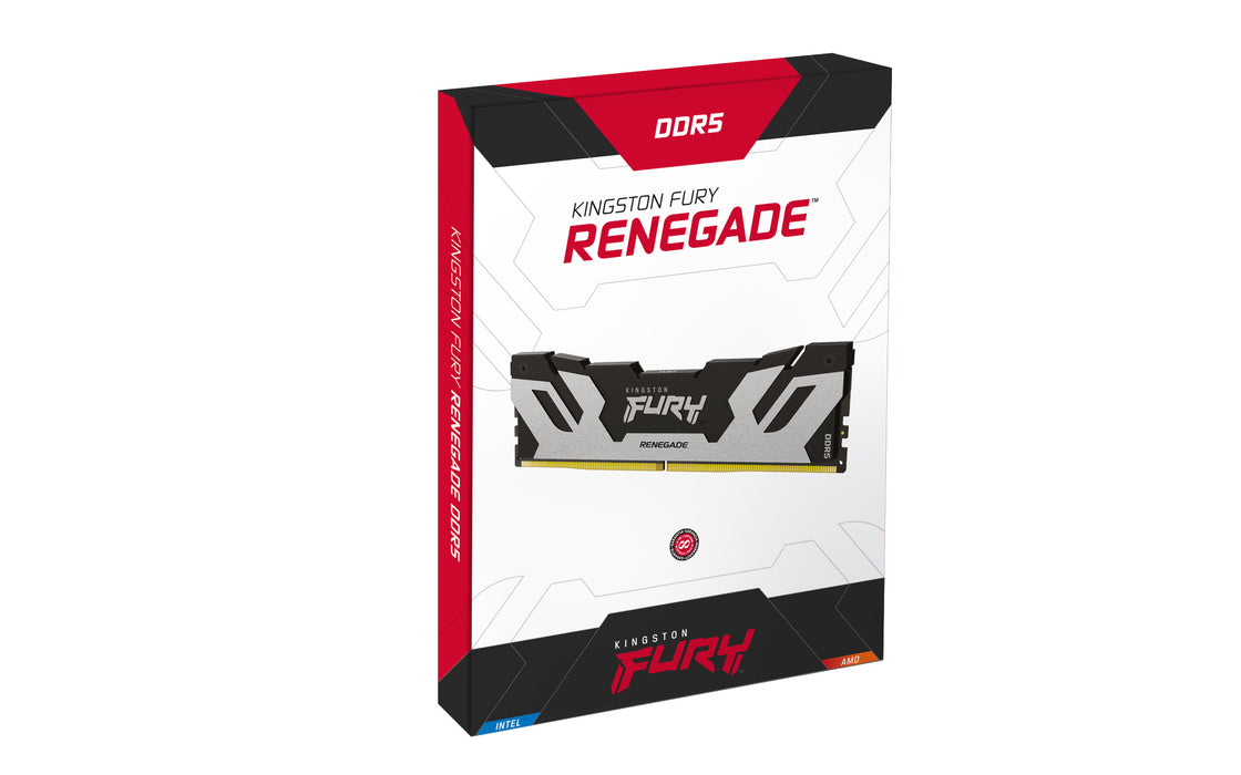 Kingston Technology FURY 96GB 6400MT/s DDR5 CL32 DIMM (Kit of 2) Renegade Silver XMP