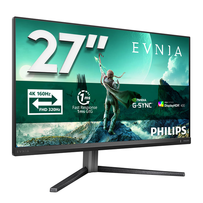 Philips Evnia 3000 27M2N3800A/00 computer monitor 68.6 cm (27") 3840 x 2160 pixels 4K Ultra HD LCD Grey