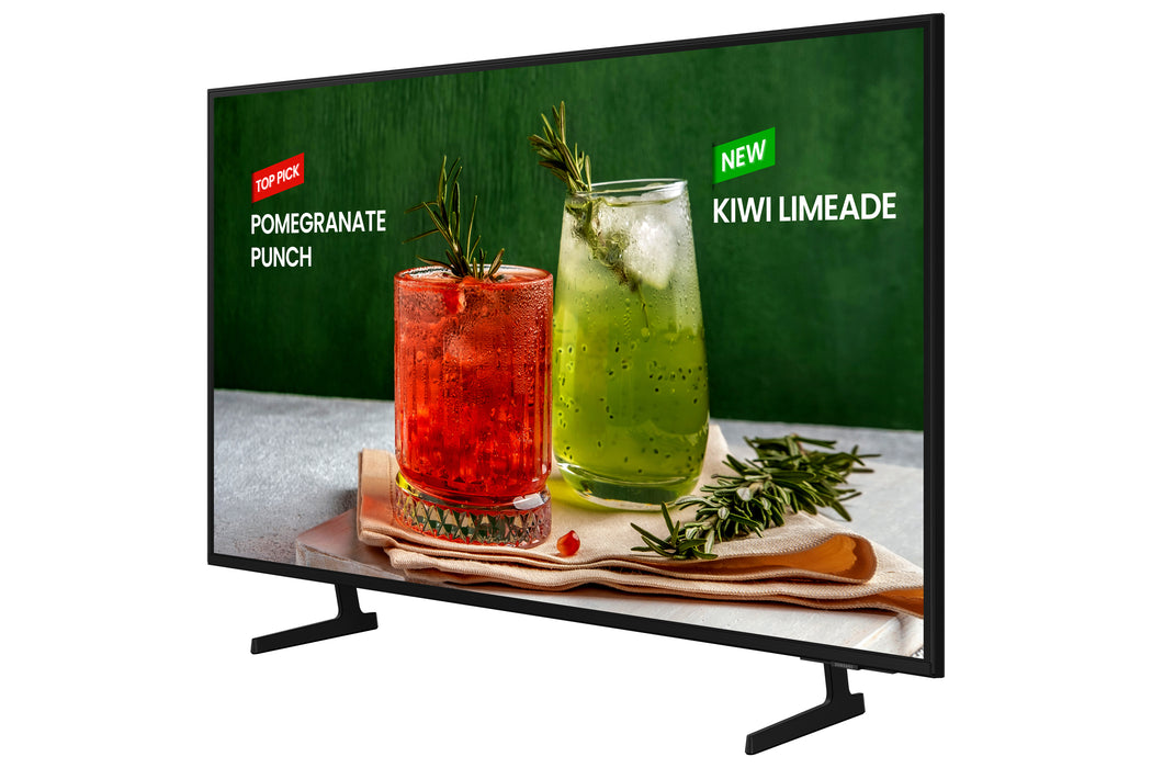 Samsung BE43D-H Digital signage flat panel 109.2 cm (43") LED Wi-Fi 4K Ultra HD Black Tizen 16/7