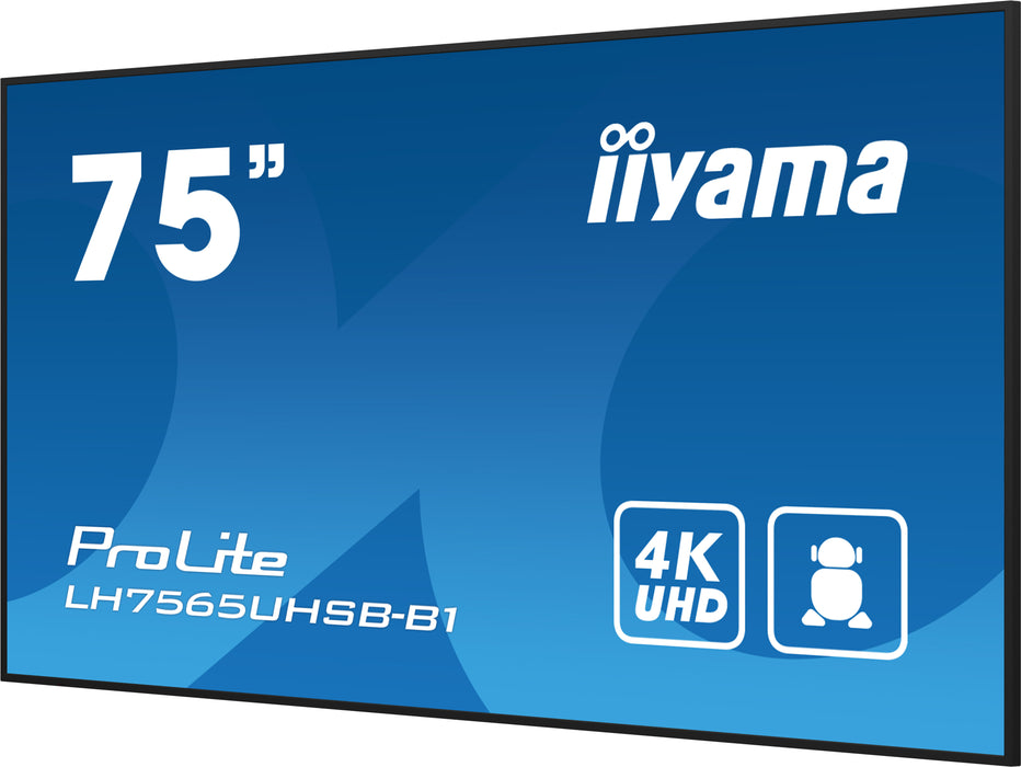 Pantalla de señalización iiyama LH7565UHSB-B1