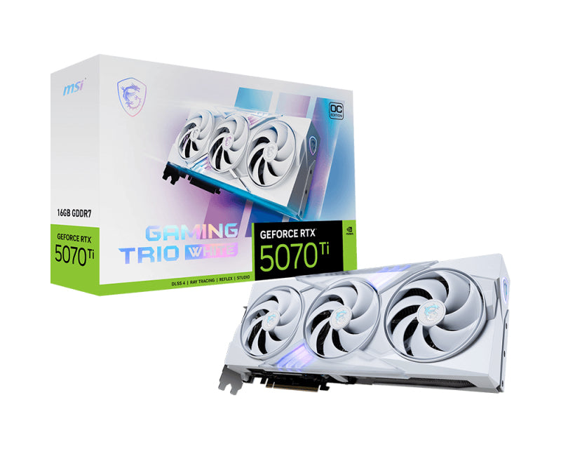 MSI GPU NV 5070Ti GAMING TRIO OC 16 GB BLANCO