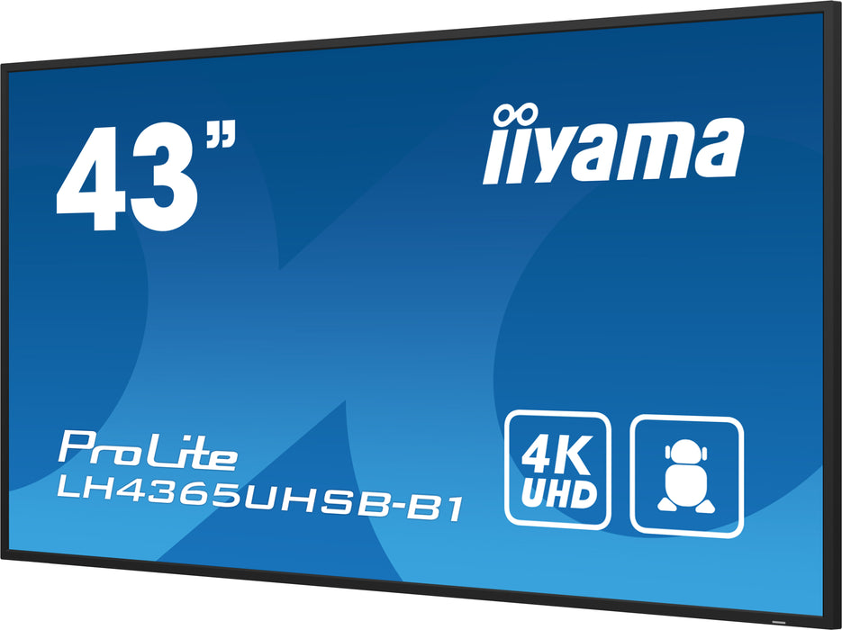 Pantalla de señalización iiyama LH4365UHSB-B1