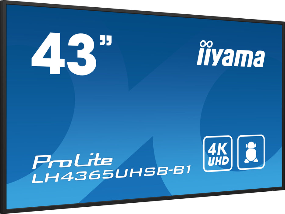 Pantalla de señalización iiyama LH4365UHSB-B1