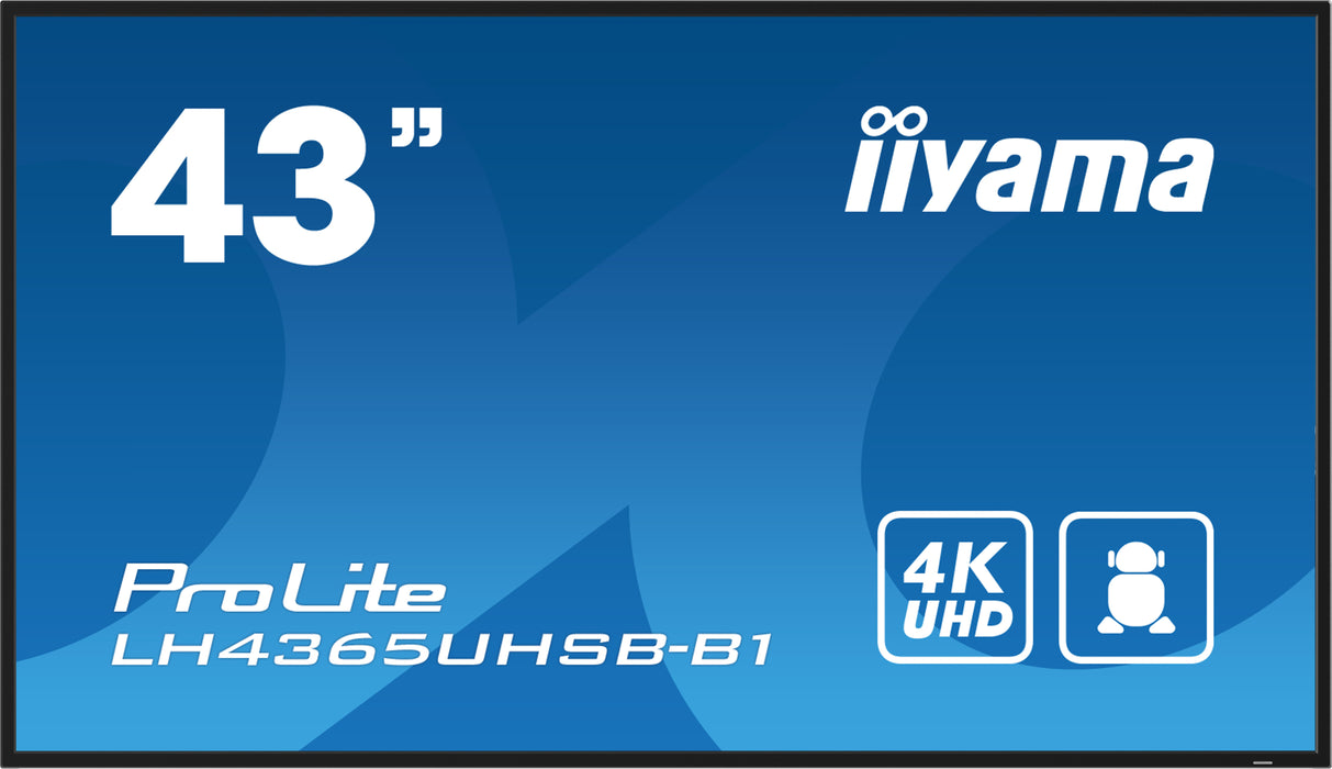 Pantalla de señalización iiyama LH4365UHSB-B1