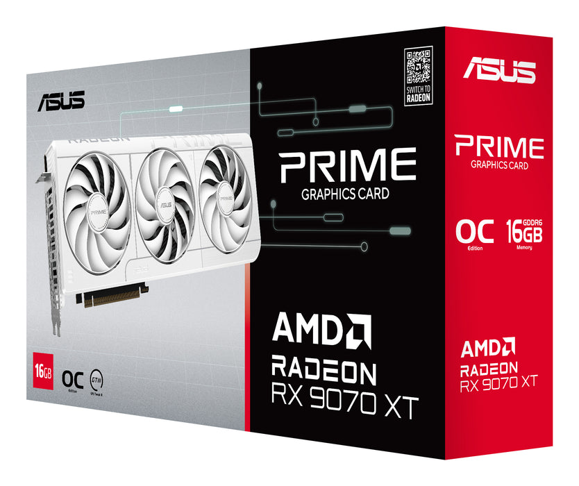ASUS Prime -RX9070XT-O16G-WHITE