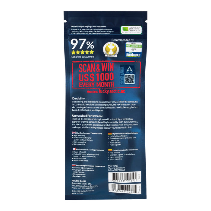ARCTIC MX-4 heat sink compound