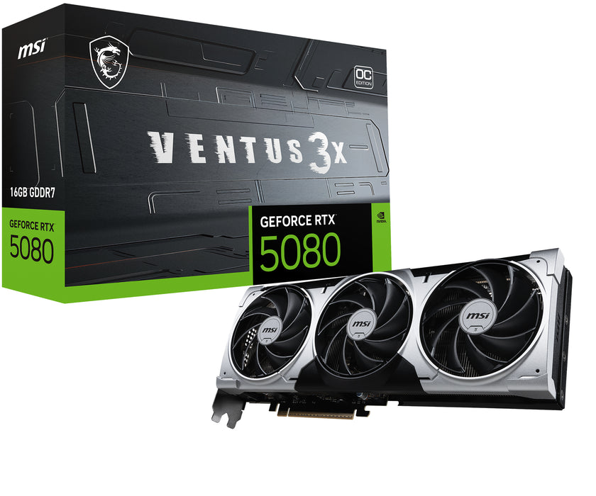 Tarjeta gráfica MSI VENTUS GEFORCE RTX 5080 16G 3X OC PLUS