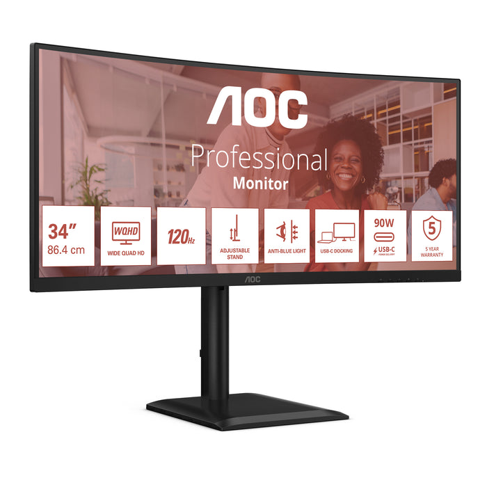 AOC E4 CU34E4CV computer monitor