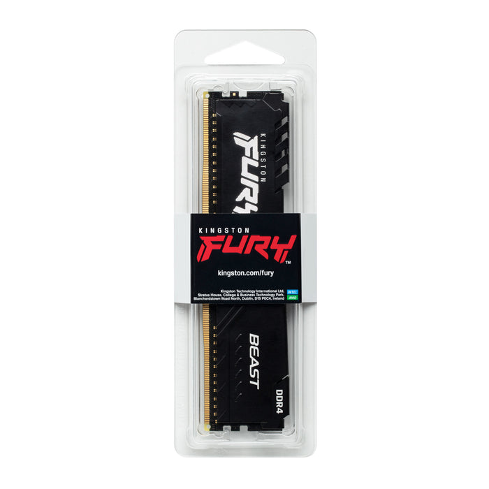 Kingston Technology FURY Beast 16GB 3600MT/s DDR4 CL18 DIMM Black