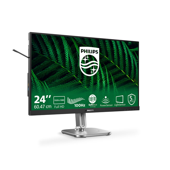 Philips 5000 series 24B2G5200/00 computer monitor 60.5 cm (23.8") 1920 x 1080 pixels Full HD LCD Anthracite
