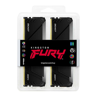 Kingston Technology FURY Beast 128GB 3600MT/s DDR4 CL18 DIMM (Kit of 4) RGB