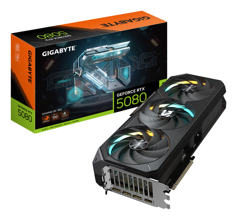 Tarjeta gráfica GIGABYTE GeForce RTX 5080 GAMING OC de 16 GB