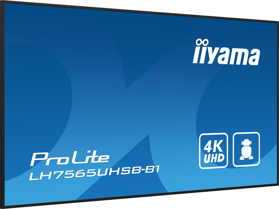 Pantalla de señalización iiyama LH7565UHSB-B1