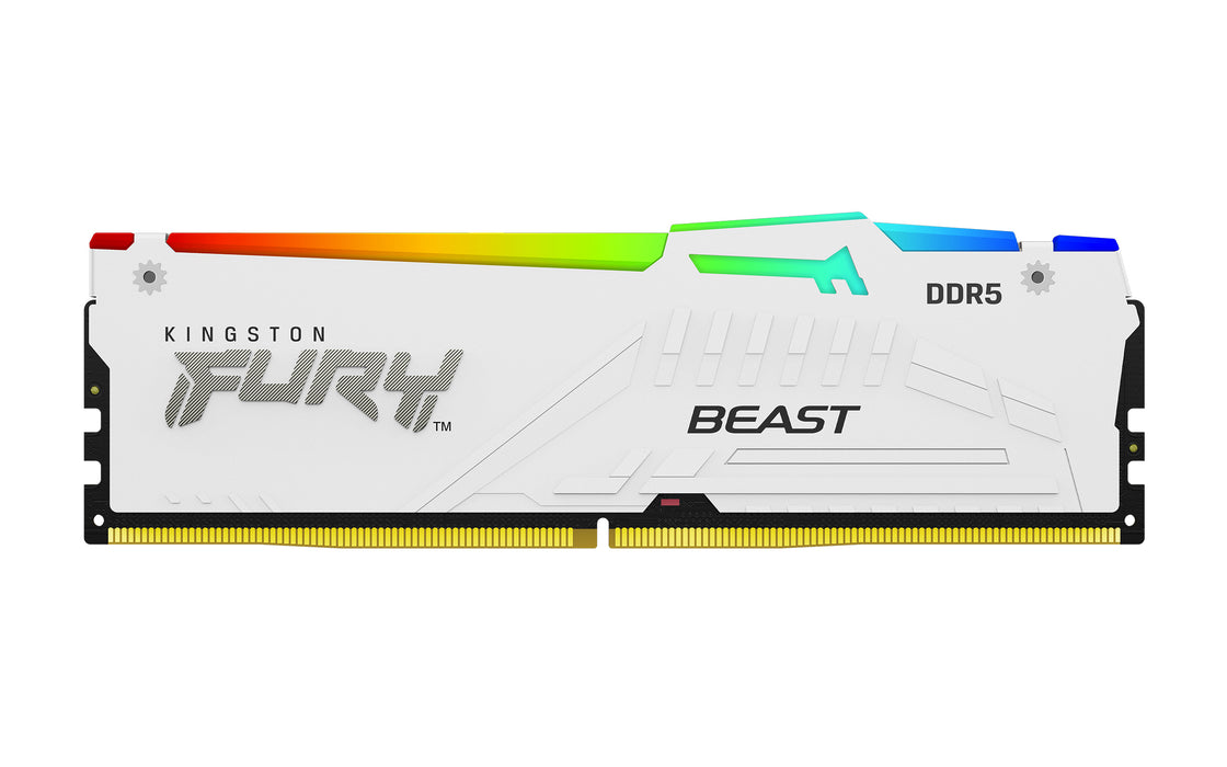 Kingston Technology FURY Beast 32GB 6000MT/s DDR5 CL30 DIMM (Kit of 2) White RGB EXPO