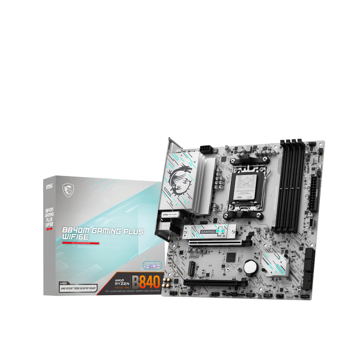 MSI B840M GAMING PLUS WIFI6E motherboard AMD B840 Socket AM5 micro ATX