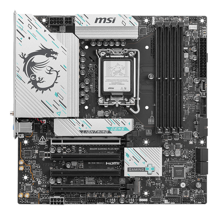 MSI B860M GAMING PLUS WIFI motherboard Intel B860 LGA 1851 (Socket V1) micro ATX