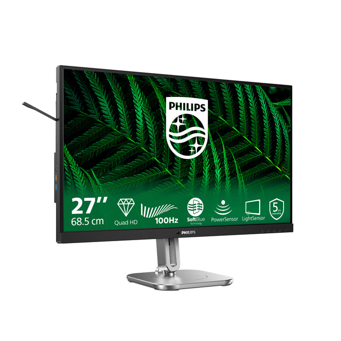 Philips 5000 series 27B2G5500/00 computer monitor 68.6 cm (27") 2560 x 1440 pixels Quad HD LCD Anthracite