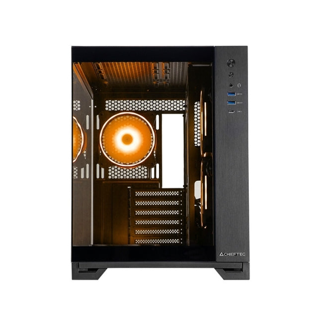 Chieftec Visio GM-30B-TG-OP schwarz Tempered Glass x 2